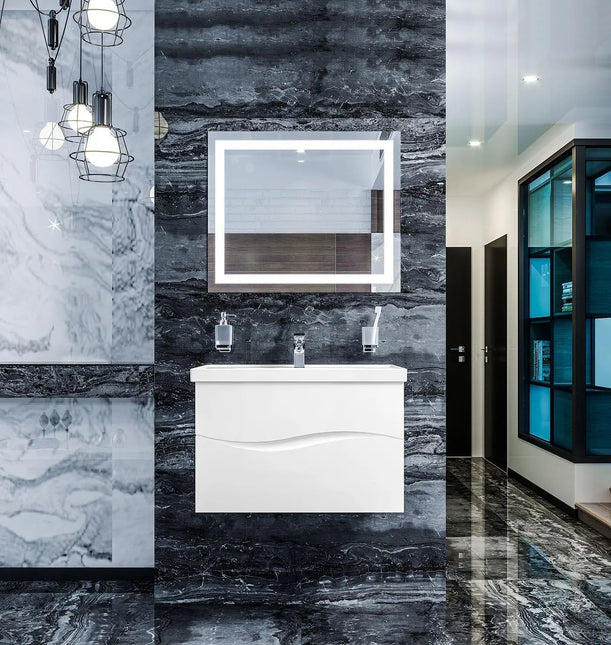 Mobilier de baie suspendat Alfa alb