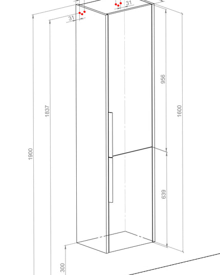 Soldat suspendat Neo Loft, Oak moras