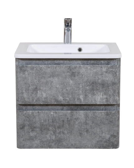 Mobilier de baie suspendat Accent gri