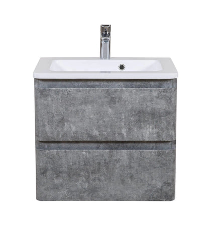 Mobilier de baie suspendat Accent gri