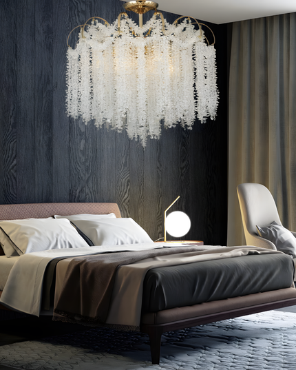 Candelabru Majestic Crystal, iluminat modern, diametru 50cm, E14, auriu  B6698/500