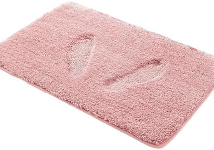 Covoraș baie din microfibră supersoft, antiderapant TRP, 45×75 cm, Roz deschis