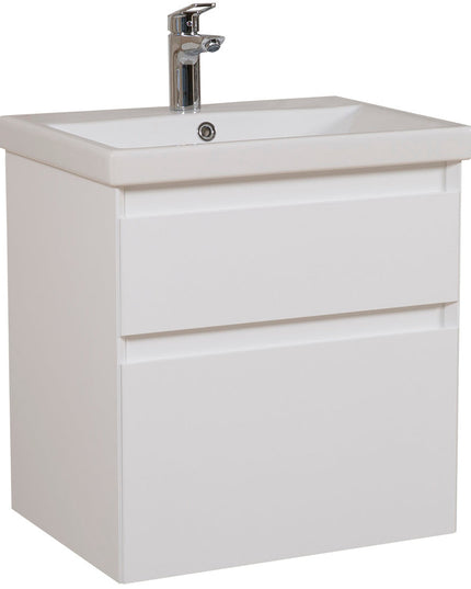 Mobilier de baie suspendat Elite, Alb Mat