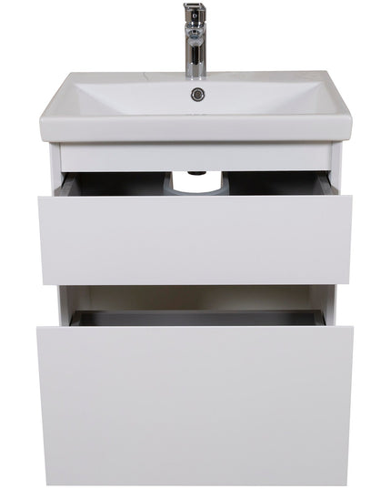 Mobilier de baie suspendat Elite, Alb Mat