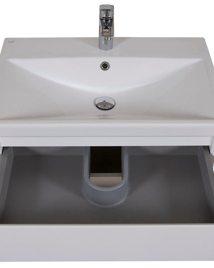 Mobilier de baie suspendat Elite, Alb Mat