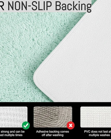 Covoraș baie din microfibră supersoft, antiderapant TRP, 45×75 cm, Menta