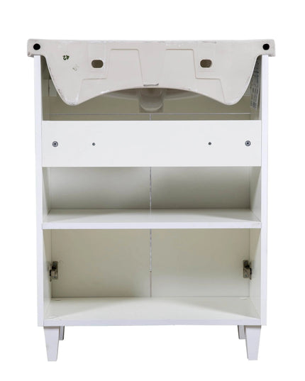 Mobilier de baie pe pardoseală Woodmix, Alb