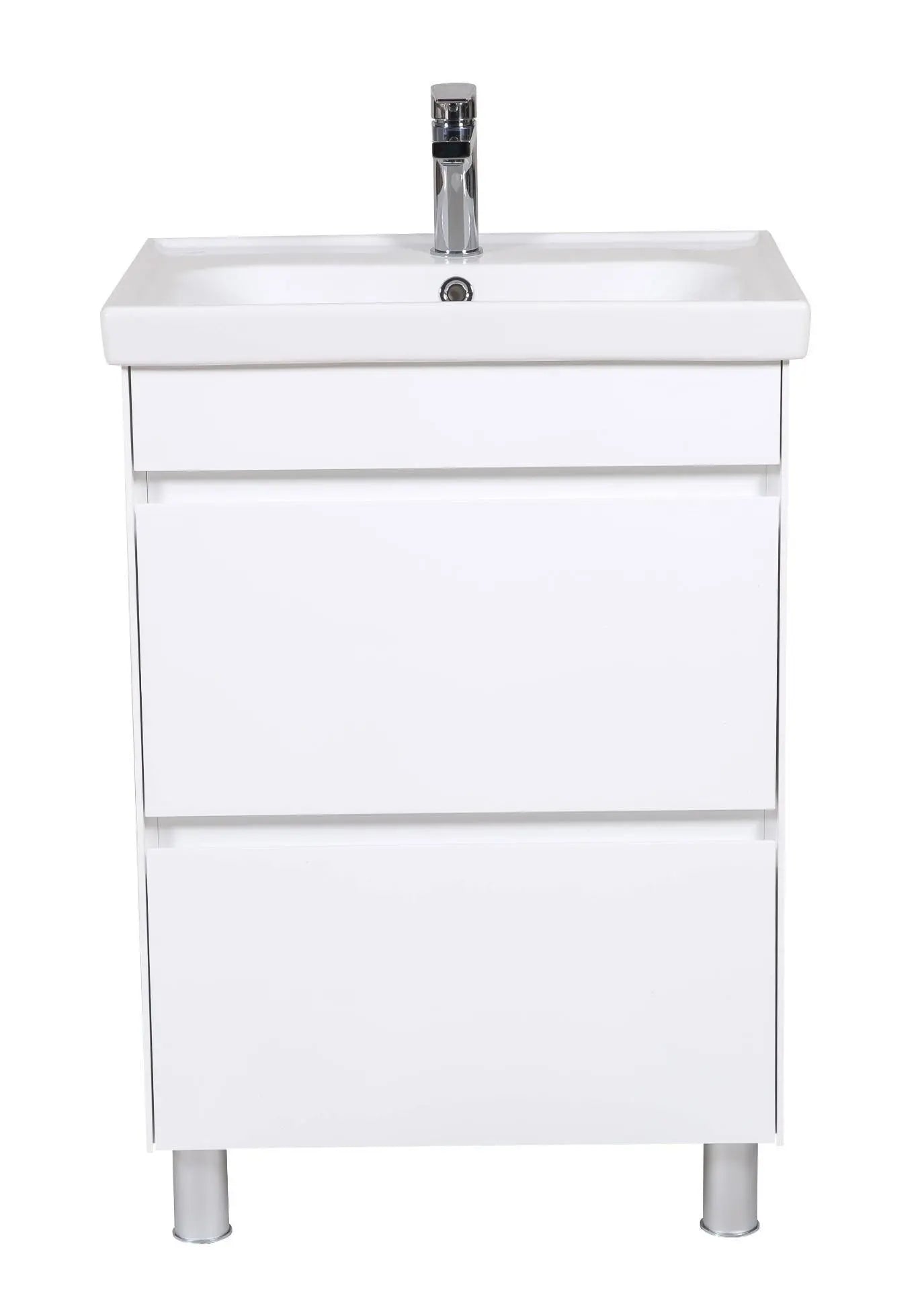 Mobilier de baie pe pardoseală Valencia Alb