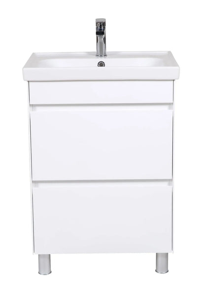 Mobilier de baie pe pardoseală Valencia Alb