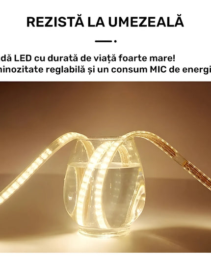 Oglindă baie LED 50x100 cm ovală, 3 nuanțe de lumină și senzor infraroșu J-120