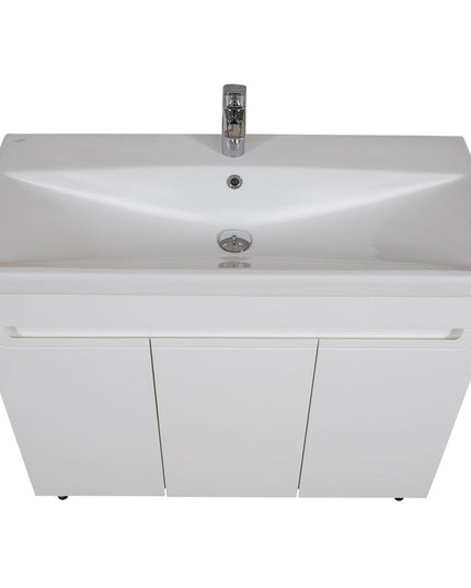 Set baie Omega – mască pe pardoseală cu lavoar ceramic