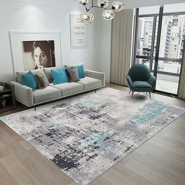 Covor Modern Rose 36540 B Turcoaz/Gri