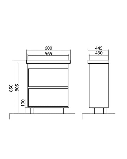 Mobilier de baie pe pardoseală Valencia Alb