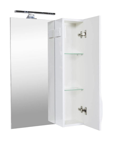 Oglindă cu dulăpior Rodors, Alb