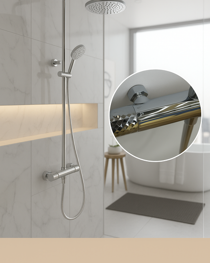 Set duș termostatic Thermostatic Urban Steel – confort și design premium
