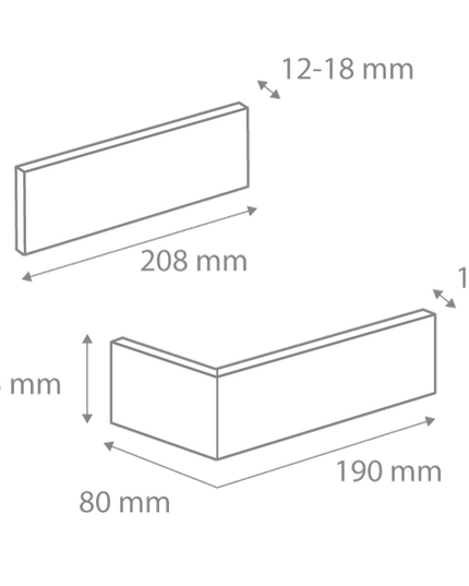 Caramida Aparenta Cambridge 13 Beton (0.91mp), Stegu