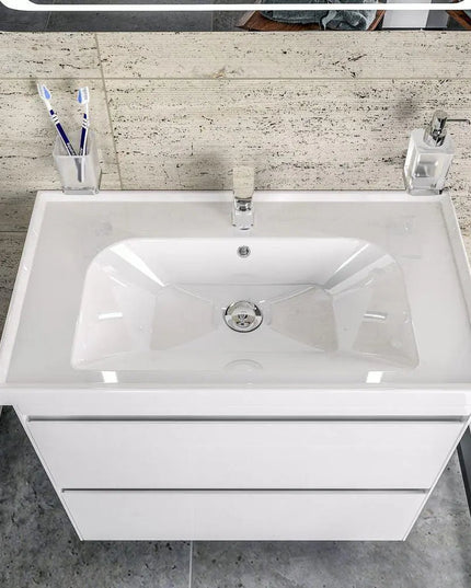 Mobilier de baie pe pardoseală Valencia Alb