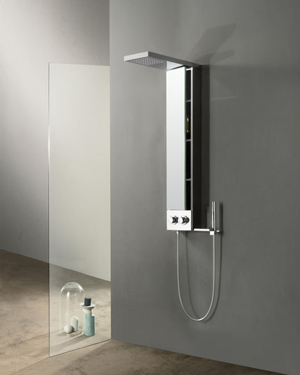 Panel de Duș Shiny Minimal – Design Elegant cu Duș Fix și Duș de Mână