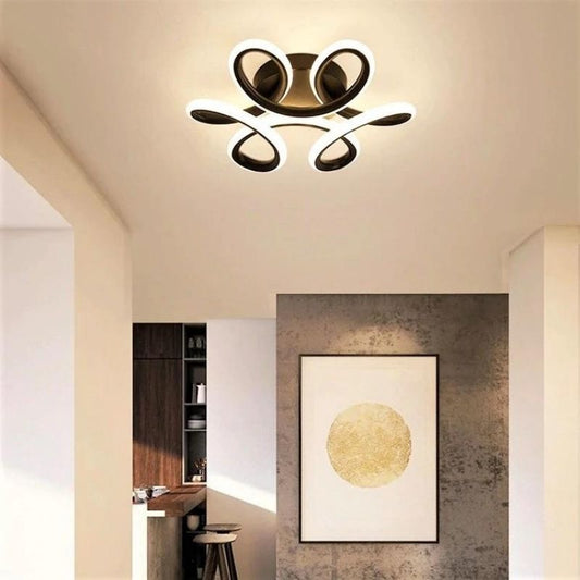 Lustra Led Alaska 30W Neagra,  3902 BK Intens. Reglabila 3000K/4000K/6500K