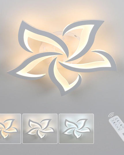 Lustra Led Vibe 80W, 5 Brate Si Telecomanda, Intensitate Reglabila G16801/5 WT