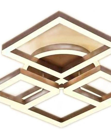 Lustra Led Square Impression Maro 240W, Cu 4 Brate Si Telecomanda 5190/2+2 CF