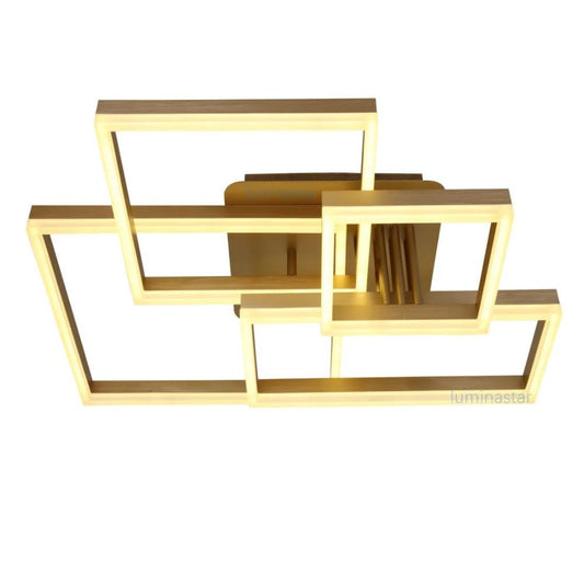 Lustra Led Square 184w, 4 Brate si Telecomanda 5197/400+300+200+400 GD
