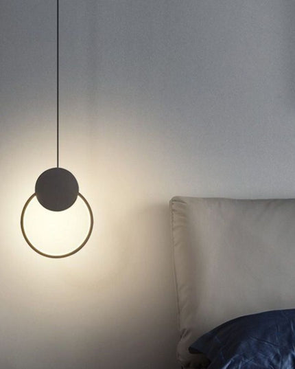 Pendul led micro rondo 24W 1680Lm, negru cu trei tipuri de lumina 6367 BK