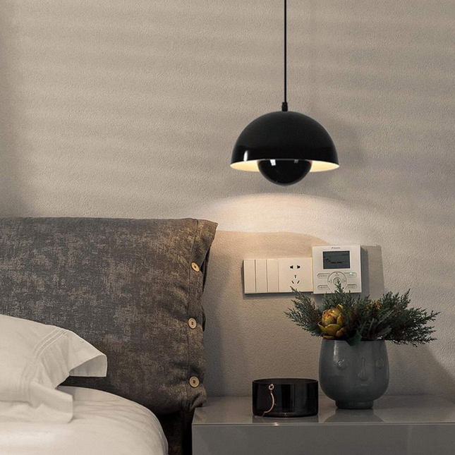 Lustra pe cablu Creative Pendant, stil minimalist, negru, E27, max 60W 9202/230MM BK