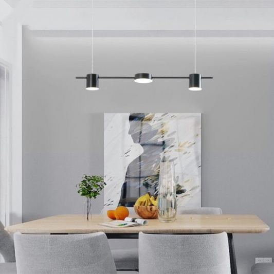 Lustra LED Black Design 3,G3849/2+1 BK suspendata,cu telecomanda, 30W, 1500lm, negru, cu trei tipuri de lumina