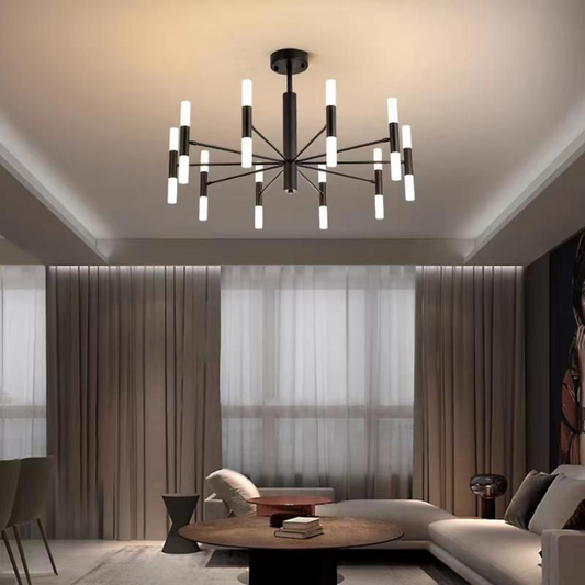 Lustra LED Creative Modern, bec G4, stil minimalist, negru G3870/20 BK