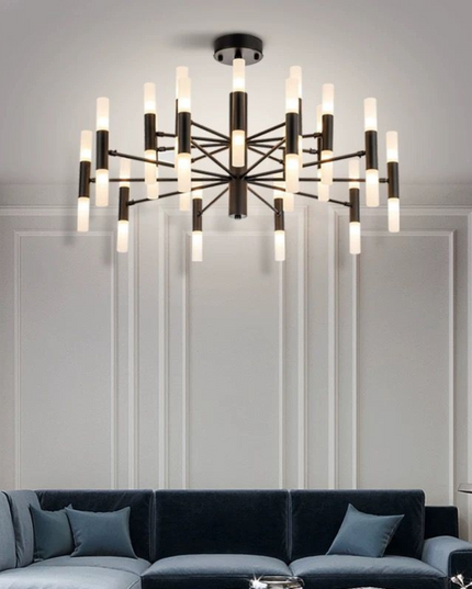 Lustra LED Creative Black, bec G4, stil minimalist, negru G3870/40 BK