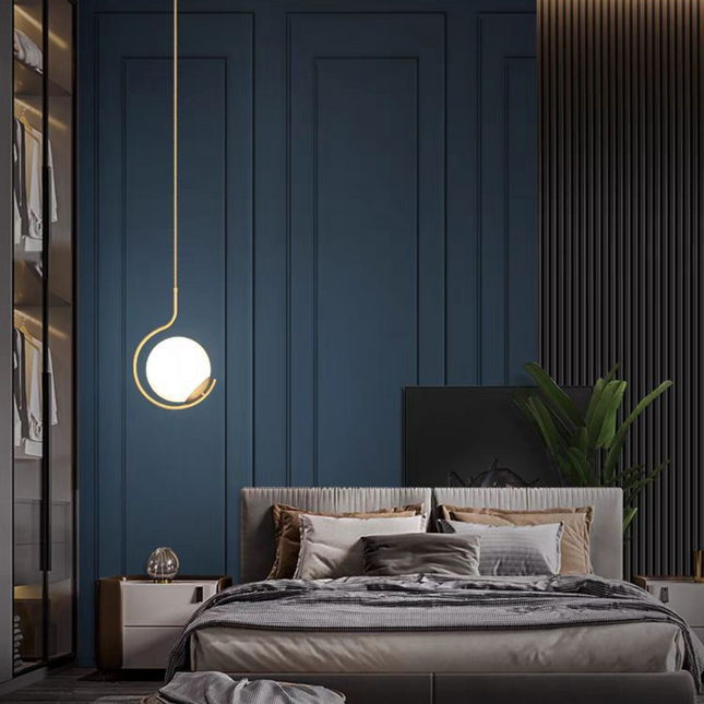 Lustra pe cablu Dashing Glow, stil minimalist, auriu, E27, max 60W MX163/1