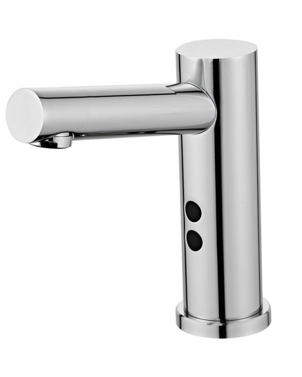 Baterie lavoar cu senzor, Flow Effect, design modern, din alamă, Crom