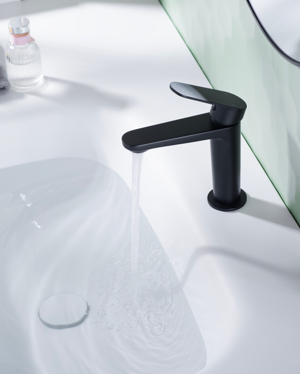 Baterie lavoar Fine Selection, design modern, Negru, 5010-1