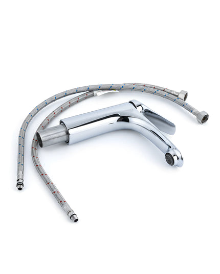 Baterie lavoar modernă Crom – design elegant din alamă solidă