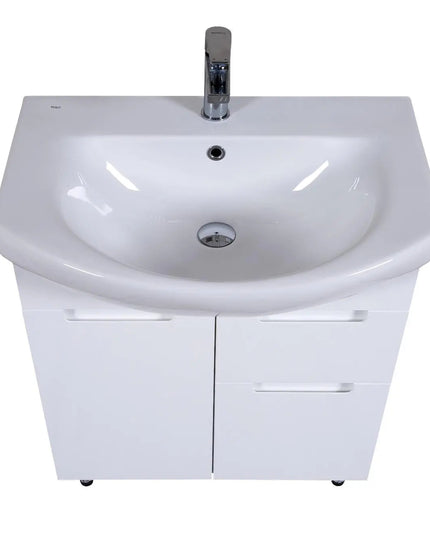 Mobilier de baie pe pardoseală Quadro, Alb