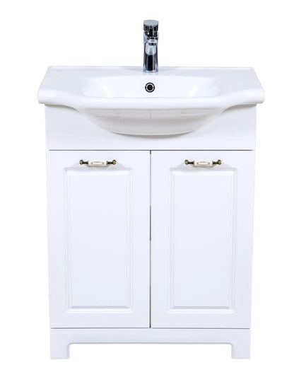Mobilier de baie pe pardoseală Classic Alb