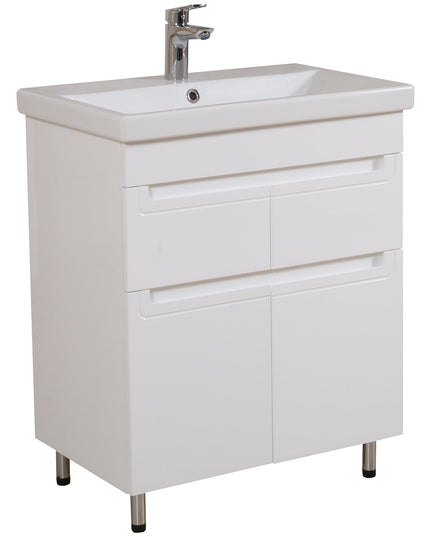 Set baie Omega – mască pe pardoseală cu lavoar ceramic