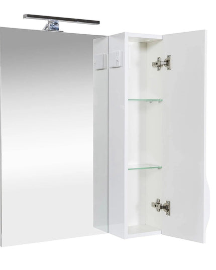 Oglindă cu dulăpior Rodors, Alb