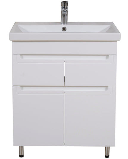 Set baie Omega – mască pe pardoseală cu lavoar ceramic