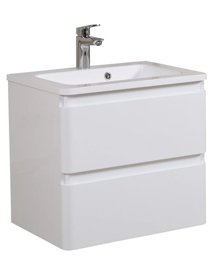 Mobilier de baie Accent alb suspendat