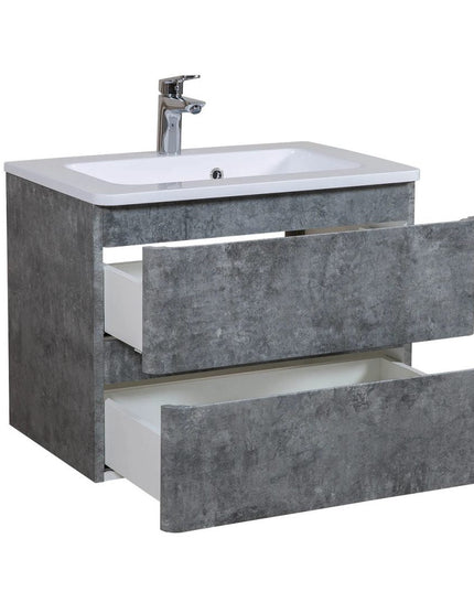 Mobilier de baie suspendat Accent Gray Marble