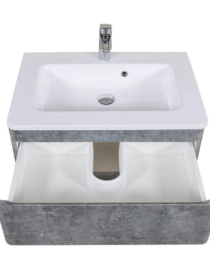 Mobilier de baie suspendat Accent Gray Marble