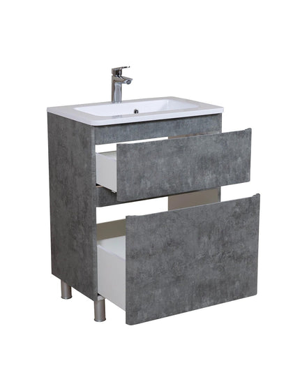 Mobilier de baie pe pardoseală Accent Gray Marble
