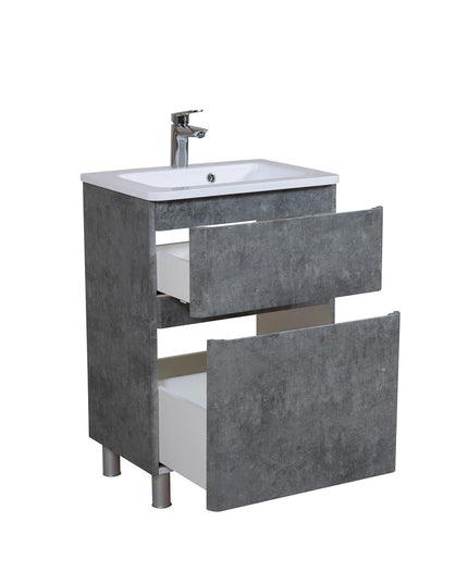 Mobilier de baie pe pardoseală Accent Gray Marble