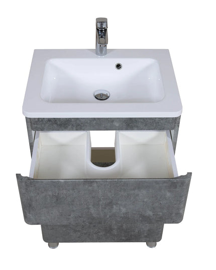 Mobilier de baie pe pardoseală Accent Gray Marble