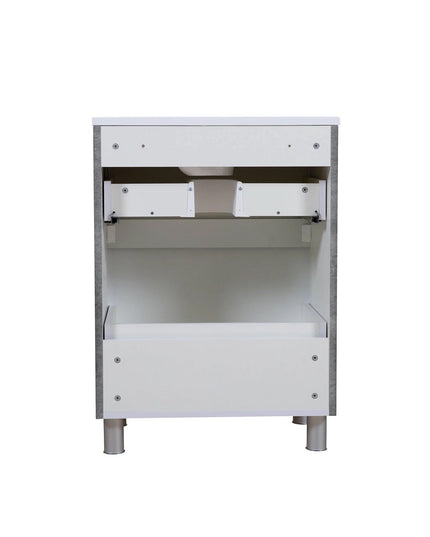 Mobilier de baie pe pardoseală Accent Gray Marble