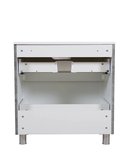Mobilier de baie pe pardoseală Accent Gray Marble