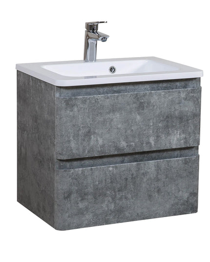 Mobilier de baie suspendat Accent Gray Marble