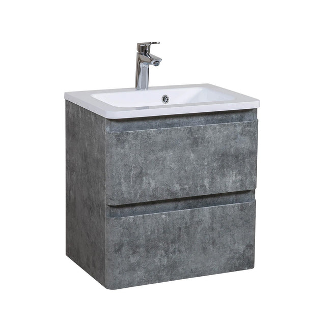 Mobilier de baie suspendat Accent Gray Marble